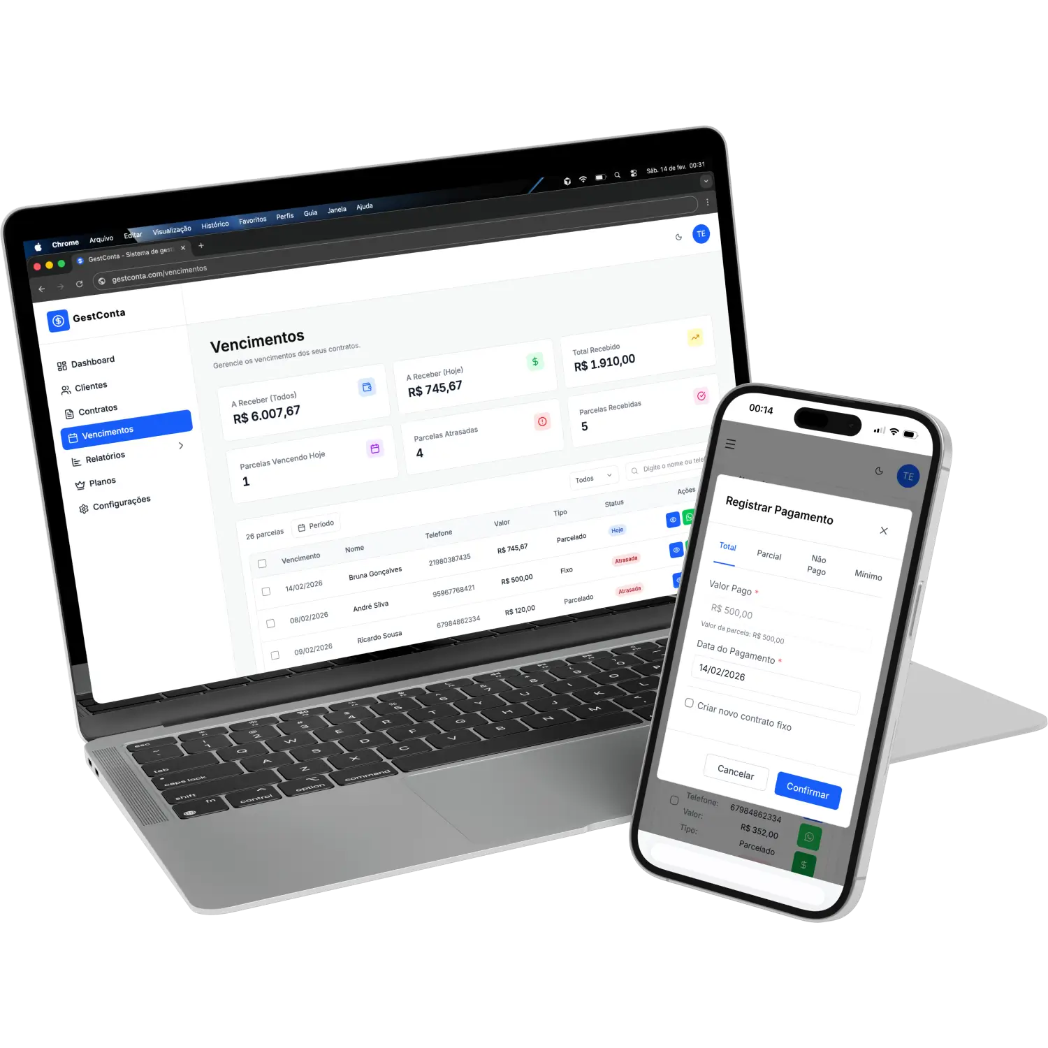 Recursos da ferramenta